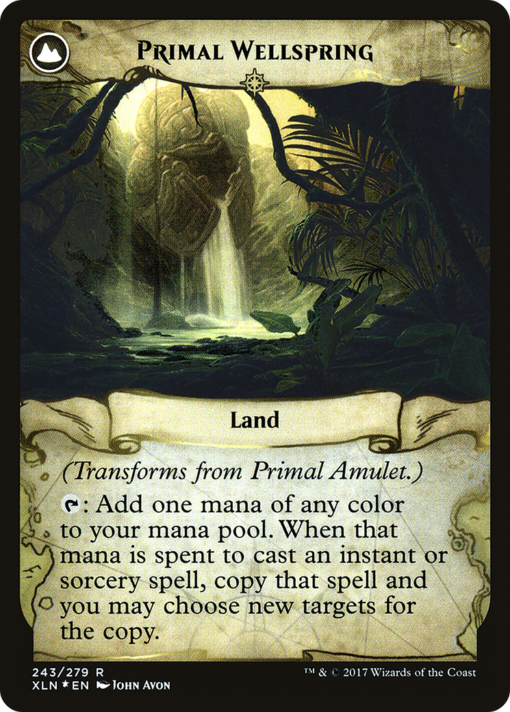 Image of Primal Amulet (PRE-243S) - Ixalan Promos: (compasslanddfc) Foil