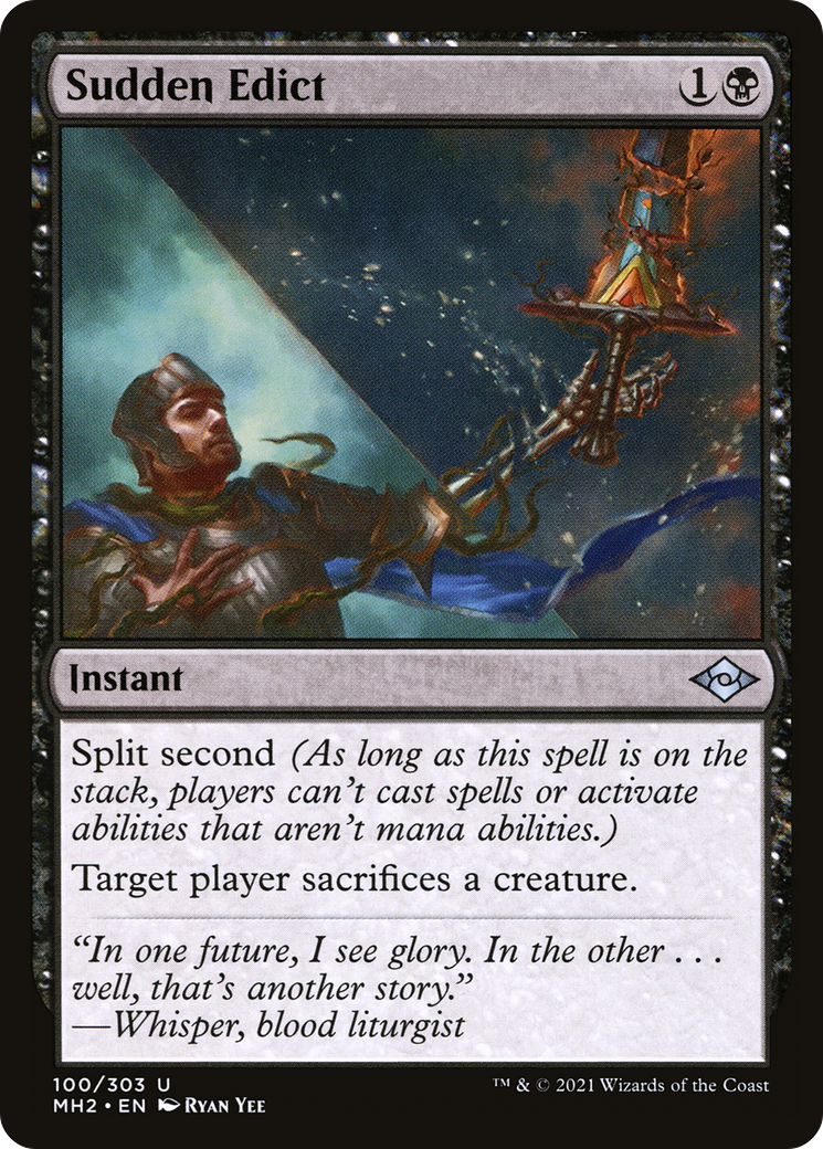 Image of Sudden Edict (MH2-100) - Modern Horizons 2 Foil