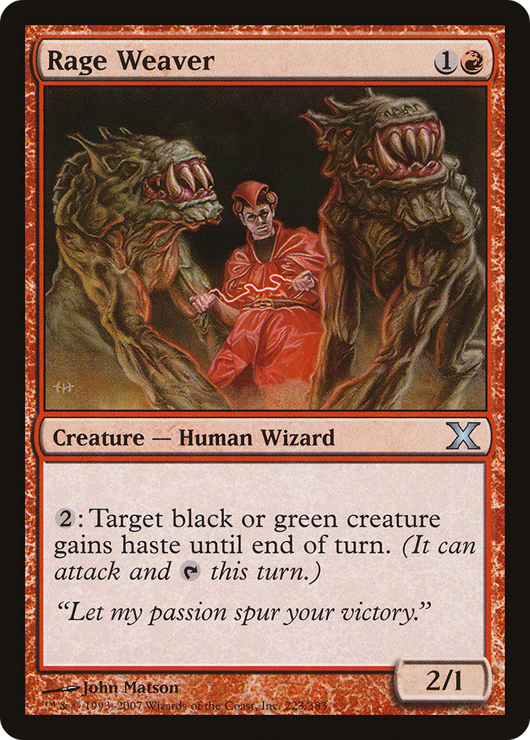 Image of Rage Weaver (10E-223) - Tenth Edition