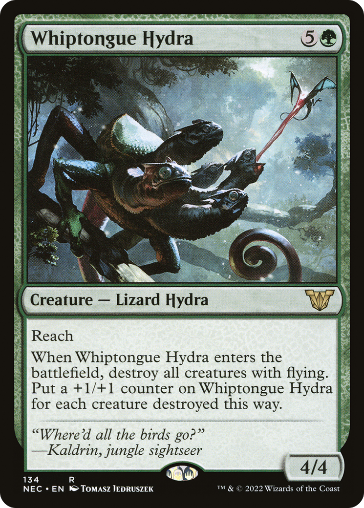 Image of Whiptongue Hydra (NEC-134) - Neon Dynasty Commander
