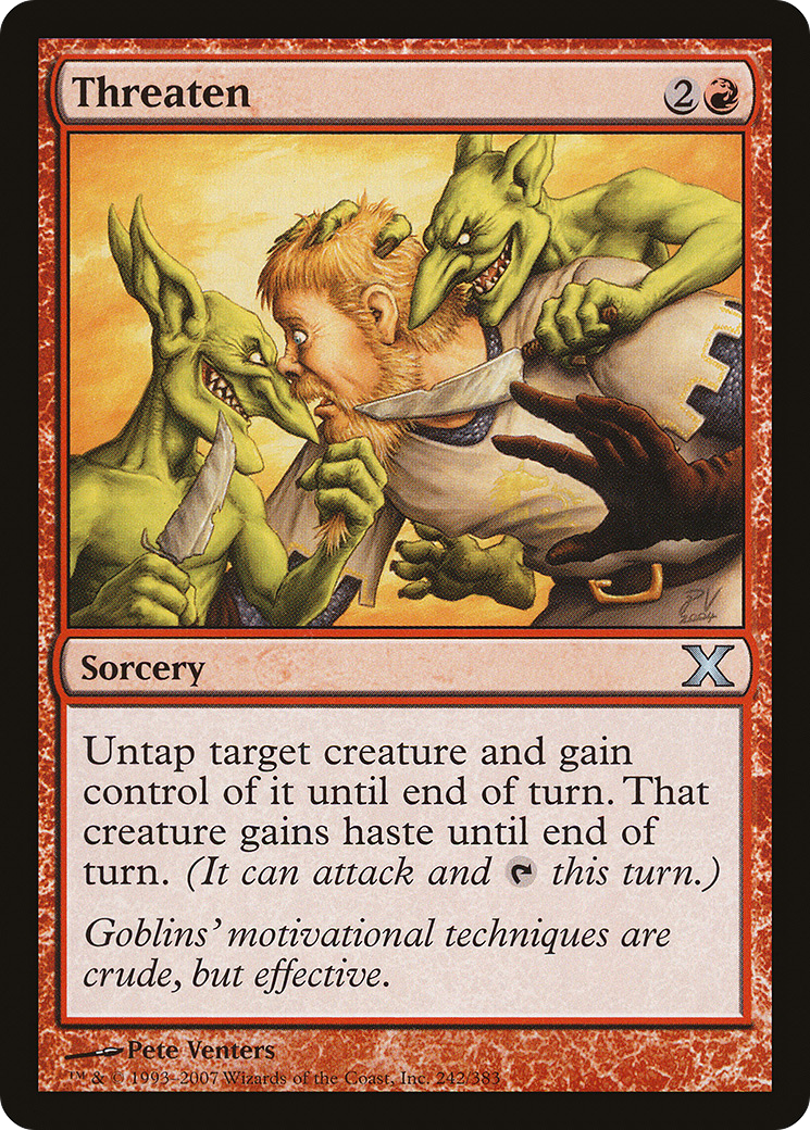 Image of Threaten (10E-242) - Tenth Edition