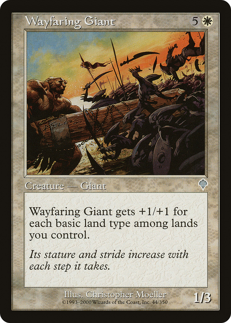 Image of Wayfaring Giant (INV-044) - Invasion Foil