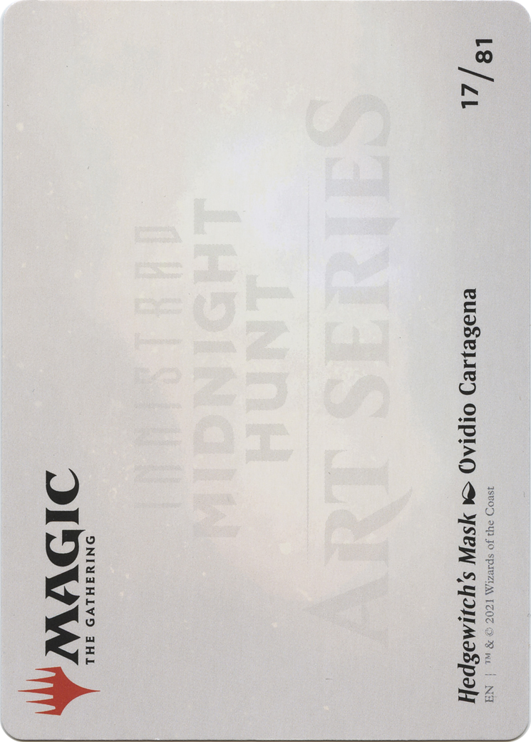 Image of Hedgewitch's Mask // Hedgewitch's Mask (AMID-017) - Midnight Hunt Art Series (Borderless)