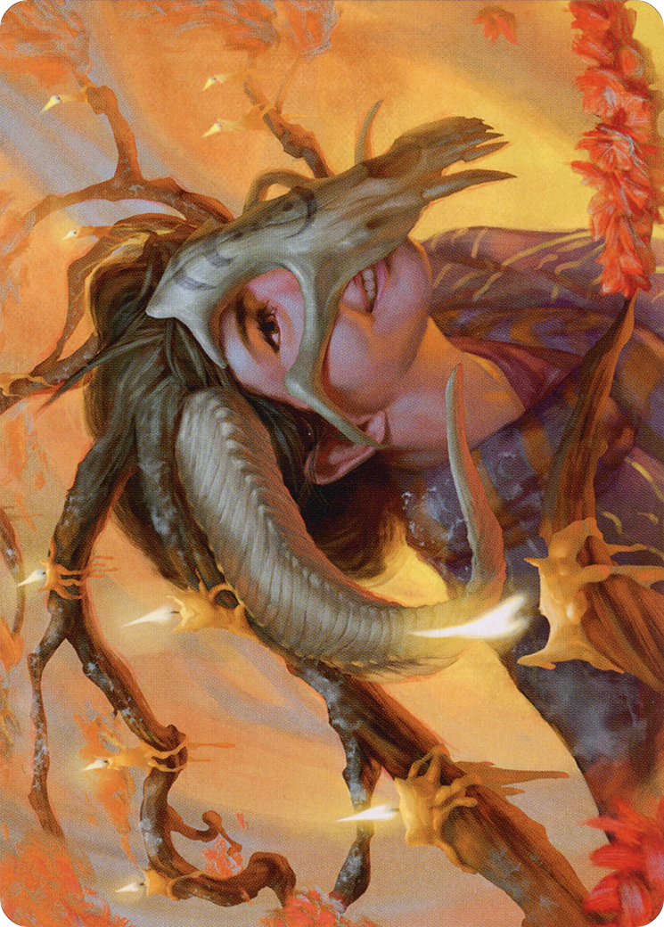 Image of Hedgewitch's Mask // Hedgewitch's Mask (AMID-017) - Midnight Hunt Art Series (Borderless) Foil