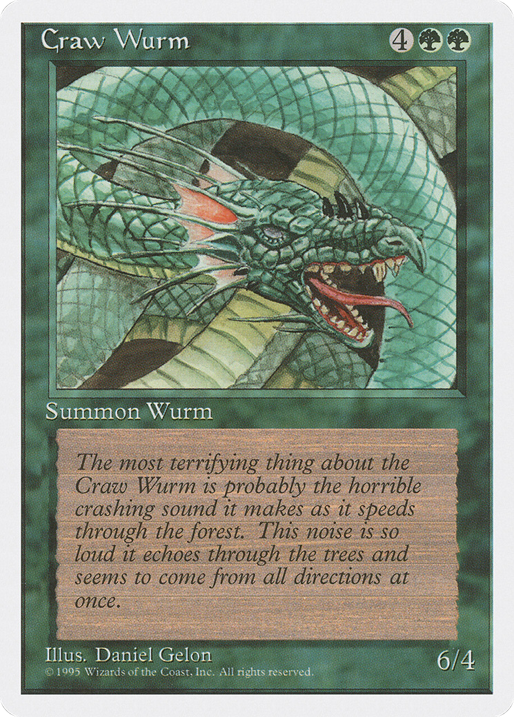 Image of Craw Wurm (4ED-) - Fourth Edition