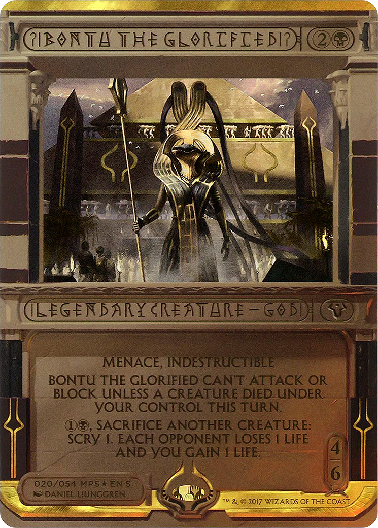 Image of Bontu the Glorified (MPS2-020) - Amonkhet Invocations (Borderless) Foil