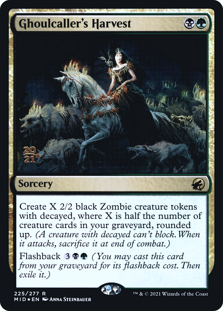Image of Ghoulcaller's Harvest (PRE-225S) - Innistrad: Midnight Hunt Promos Foil