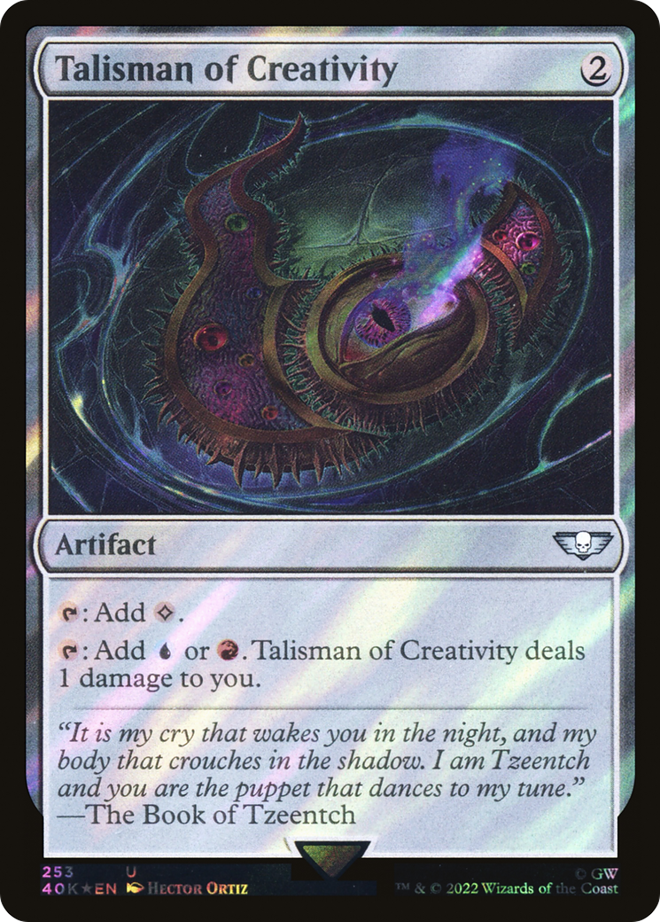 Image of Talisman of Creativity (Surge Foil) (40K-253) - Warhammer 40,000 Commander Foil