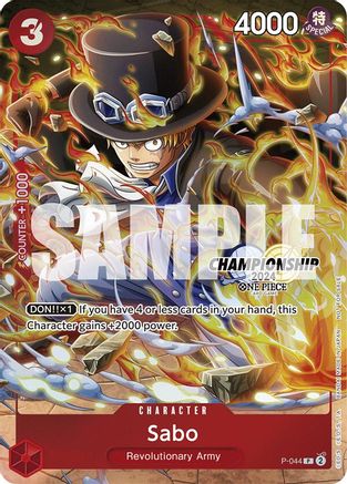 Image of Sabo (CS 2024 Event Pack Finalist) (P-044) - One Piece Promotion Cards Foil