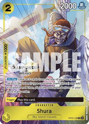 Image of Shura (CS 2024 Celebration Pack) (OP05-106) - One Piece Promotion Cards Foil