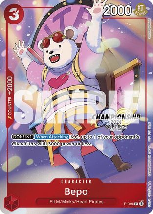 Image of Bepo (CS 2024 Celebration Pack) (P-019) - One Piece Promotion Cards Foil