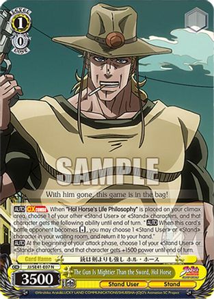 Image of The Gun Is Mightier Than the Sword, Hol Horse (JJ/SE41-E07 N) - JoJo's Bizarre Adventure: Stardust Crusaders Premium Booster