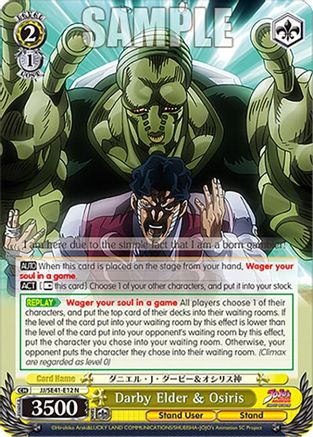 Image of Darby Elder & Osiris (JJ/SE41-E12 N) - JoJo's Bizarre Adventure: Stardust Crusaders Premium Booster
