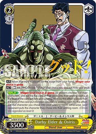 Image of Darby Elder & Osiris (JJR) (JJ/SE41-E12J JJR) - JoJo's Bizarre Adventure: Stardust Crusaders Premium Booster