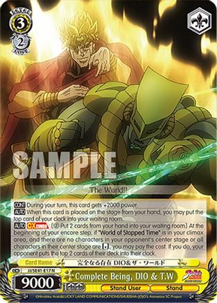 Image of Complete Being, DIO & T.W (JJ/SE41-E17 N) - JoJo's Bizarre Adventure: Stardust Crusaders Premium Booster