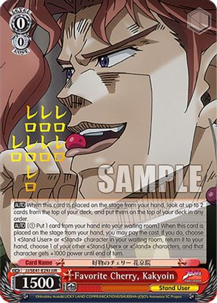 Image of Favorite Cherry, Kakyoin (JJR) (JJ/SE41-E29J JJR) - JoJo's Bizarre Adventure: Stardust Crusaders Premium Booster