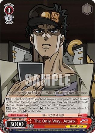 Image of The Only Way, Jotaro (JJ/SE41-E34 N) - JoJo's Bizarre Adventure: Stardust Crusaders Premium Booster