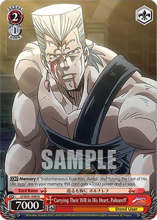 Image of Carrying Their Will in His Heart, Polnareff (JJ/SE41-E48 N) - JoJo's Bizarre Adventure: Stardust Crusaders Premium Booster