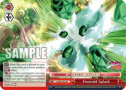 Image of Emerald Splash (JJ/SE41-E57 N) - JoJo's Bizarre Adventure: Stardust Crusaders Premium Booster