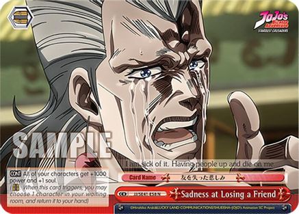Image of Sadness at Losing a Friend (JJ/SE41-E58 N) - JoJo's Bizarre Adventure: Stardust Crusaders Premium Booster