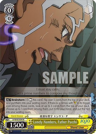 Image of Lonely Numbers, Father Pucchi (JJ/SE42-E04 N) - JoJo's Bizarre Adventure: Stone Ocean Premium Booster