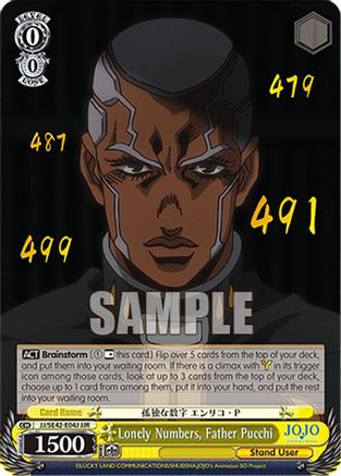 Image of Lonely Numbers, Father Pucchi (JJR) (JJ/SE42-E04J JJR) - JoJo's Bizarre Adventure: Stone Ocean Premium Booster
