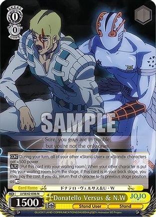 Image of Donatello Versus & N.W (JJ/SE42-E06 N) - JoJo's Bizarre Adventure: Stone Ocean Premium Booster