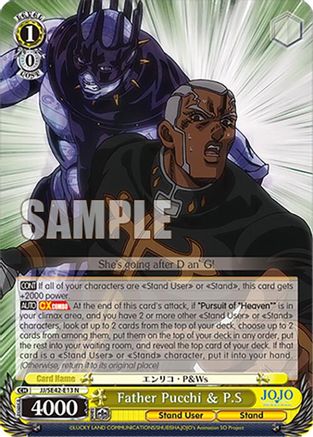Image of Father Pucchi & P.S (JJ/SE42-E13 N) - JoJo's Bizarre Adventure: Stone Ocean Premium Booster