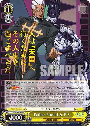 Image of Father Pucchi & P.S (JJR) (JJ/SE42-E13J JJR) - JoJo's Bizarre Adventure: Stone Ocean Premium Booster