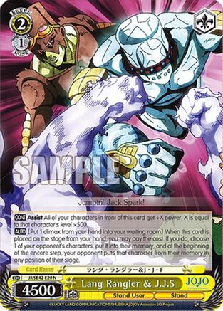 Image of Lang Rangler & J.J.S (JJ/SE42-E20 N) - JoJo's Bizarre Adventure: Stone Ocean Premium Booster