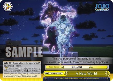 Image of A New World (JJ/SE42-E27 N) - JoJo's Bizarre Adventure: Stone Ocean Premium Booster