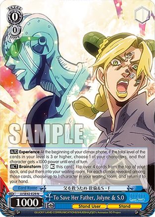 Image of To Save Her Father, Jolyne & S.O (JJ/SE42-E29 N) - JoJo's Bizarre Adventure: Stone Ocean Premium Booster