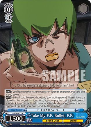 Image of Take My F.F. Bullet, F.F. (JJ/SE42-E33 N) - JoJo's Bizarre Adventure: Stone Ocean Premium Booster