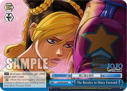 Image of The Resolve to Move Forward (JJ/SE42-E58 N) - JoJo's Bizarre Adventure: Stone Ocean Premium Booster