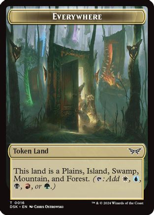 Image of Everywhere // Copy Double-Sided Token (DSK-16 // 1) - Duskmourn: House of Horror Foil
