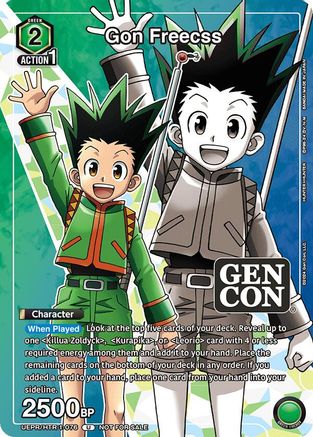 Image of Gon Freecss (Gen Con 2024 Promo) (UEPR/HTR-1-076) - Union Arena Promotion Cards Foil