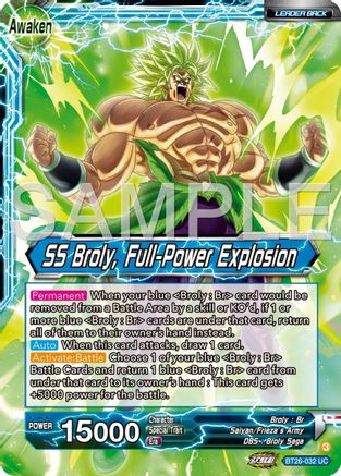 Image of Broly // SS Broly, Full-Power Explosion (BT26-032) - Ultimate Advent