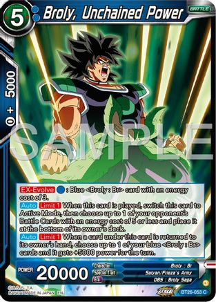Image of Broly, Unchained Power (BT26-053) - Ultimate Advent Foil