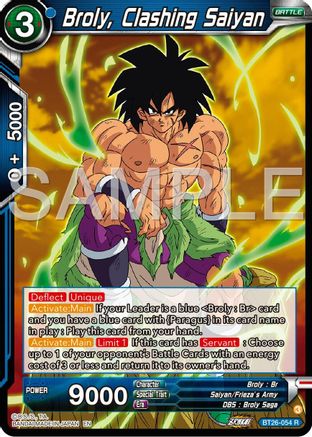 Image of Broly, Clashing Saiyan (BT26-054) - Ultimate Advent Foil