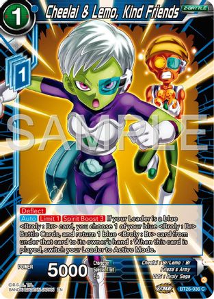 Image of Cheelai & Lemo, Kind Friends (BT26-036) - Ultimate Advent