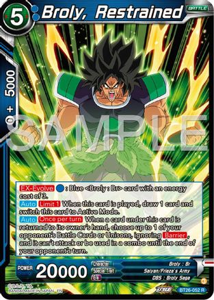 Image of Broly, Restrained (BT26-052) - Ultimate Advent Foil