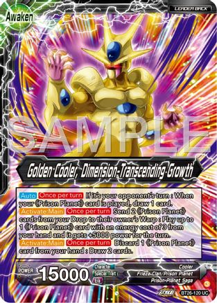 Image of Cool // Golden Cooler, Dimension-Transcending Growth (BT26-120) - Ultimate Advent