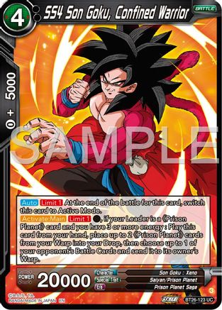 Image of SS4 Son Goku, Confined Warrior (BT26-123) - Ultimate Advent Foil