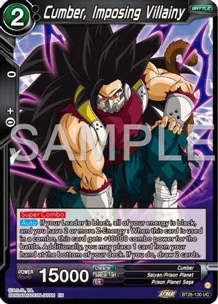 Image of Cumber, Imposing Villainy (BT26-130) - Ultimate Advent Foil