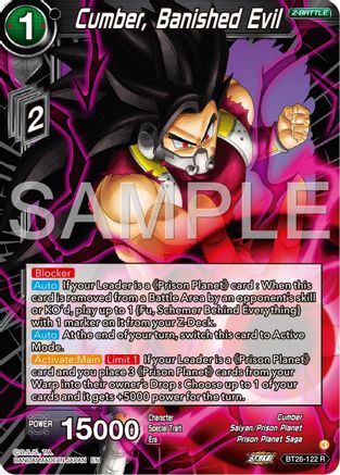 Image of Cumber, Banished Evil (BT26-122) - Ultimate Advent