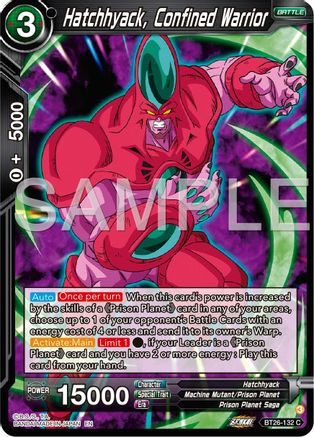 Image of Hatchhyack, Confined Warrior (BT26-132) - Ultimate Advent Foil
