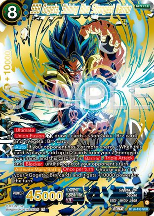 Image of SSB Gogeta, Shining Blue Strongest Warrior (BT26-138) - Ultimate Advent Foil