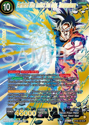 Image of Perfected Ultra Instinct Son Goku, Transcendence (BT26-140) - Ultimate Advent Foil
