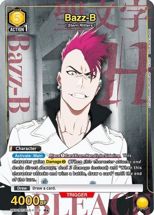 Image of Bazz-B (011) (R*) (UE01BT/BLC-1-011) - UE01BT BLEACH ThousandYear Blood War Foil