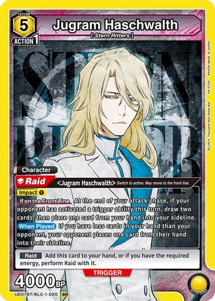Image of Jugram Haschwalth (020) (UE01BT/BLC-1-020) - UE01BT BLEACH ThousandYear Blood War Foil
